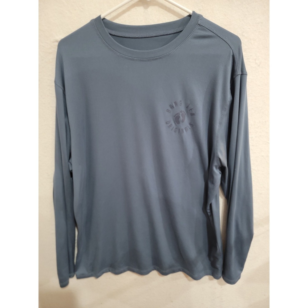Hang Ten L Sun Shirt Blue Originals Logo Long Sleeve UV Protection Gorpcore Surf